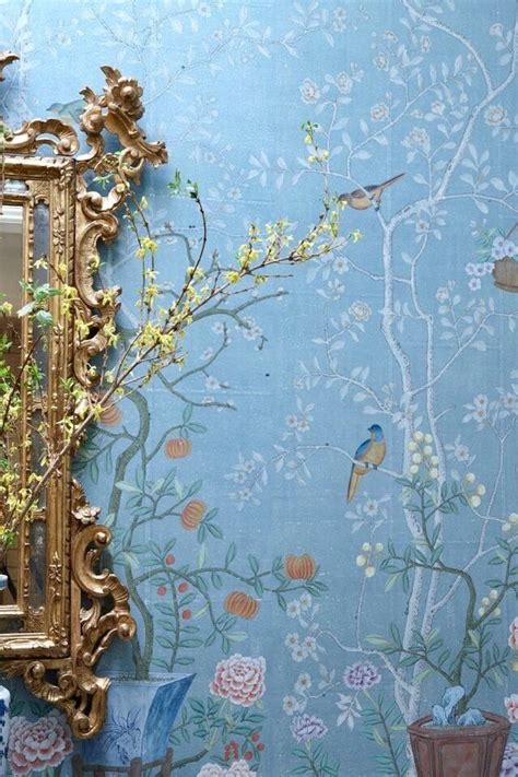 Excuse My French Chinoiserie Wallpaper Mural Wallpaper Wall Wallpaper