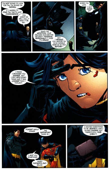 Tim Drake Attempts To Celebrate Fathers Day With Bruce Wayne 89 Tim