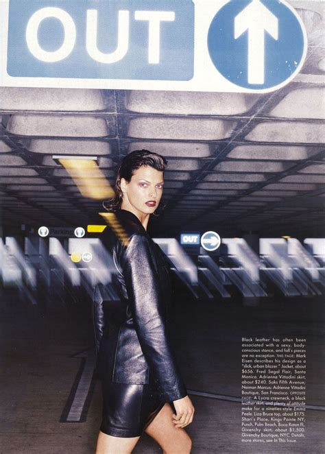 Us Vogue October 1994 The Leather Forecast Photographer Nick Knight