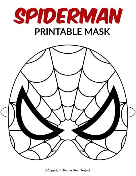 Free Printable Superhero Face Masks For Kids Simple Mom Project