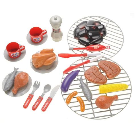 Link 20pc Cook And Play Barbecue Bbq Cooking Kitchen Toy Interactive