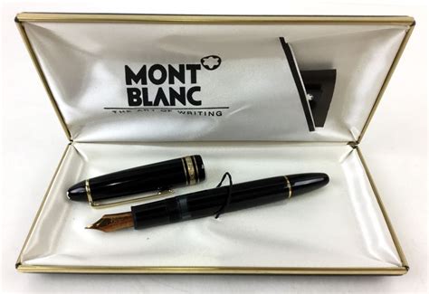 Mont Blanc Fountain Pen W 14k Gold Nib May 27 2017 Mont Blanc