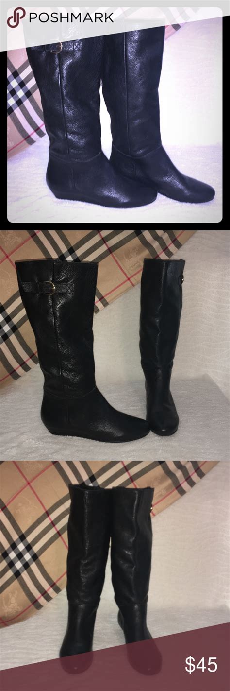 Steven Madden Intyce Leather Boots Boots Leather Boots Black