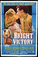 BRIGHT VICTORY One Sheet Movie Poster Rock Hudson Arthur Kennedy ...