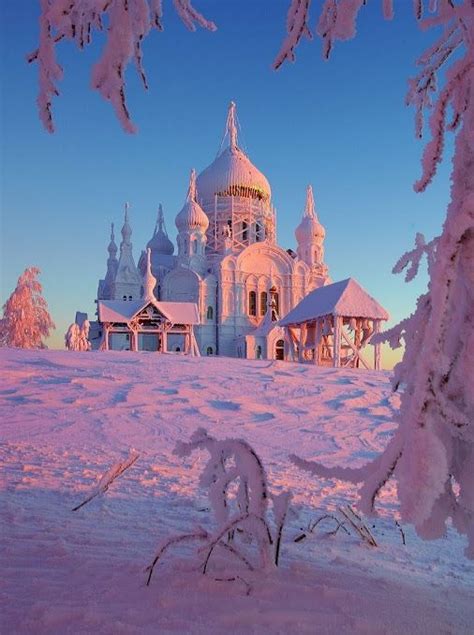 A Russian Winter Belogorskiy Monastery Ulyanovo Perm Russia Photo
