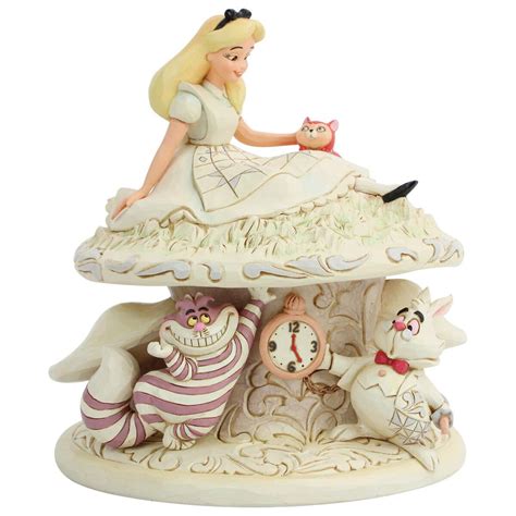 Jim Shore Disney Alice In Wonderland White Woodland Figurine 7