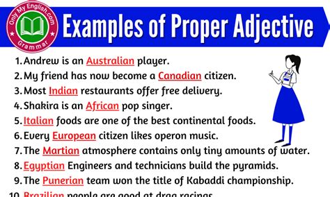 Examples Of Proper Adjective In Sentences Onlymyenglish Com