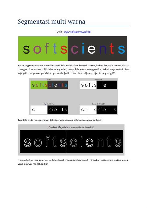 Pdf Segmentasi Multi Warna Dokumentips