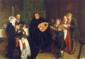 “Martin Luther and his Family,” painting by G.A. Spangenberg (1866 ...