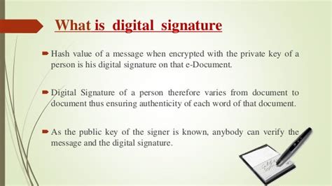 Seminar Ppt On Digital Signature