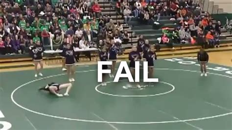 Epic Cheerleading Backflip Fail Youtube