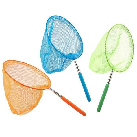 Pack Of 3 Butterfly Nets Telescopic Bug And Insect Catching Nets For