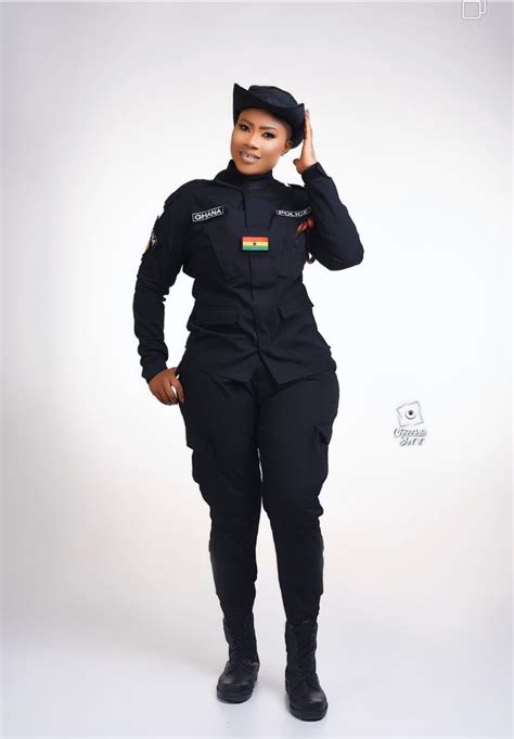 Ghana’s Most Beautiful Police Officer Maya Drops Stunning Photos On Social Media See How Pretty