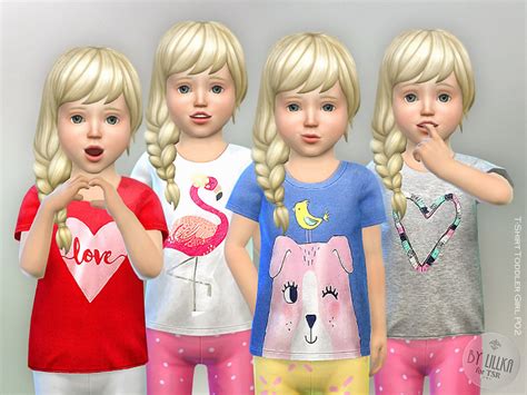 T Shirt Toddler Girl P02 The Sims 4 Catalog