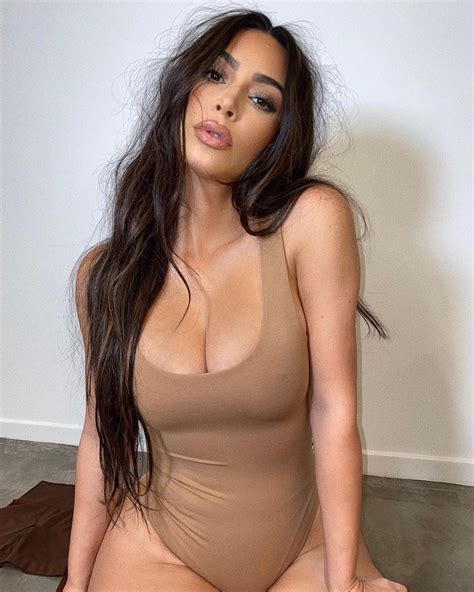 Kim Kardashian Shows Off Her Curves In New Skims Butter