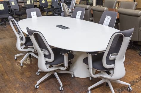 92′ X 5′ White Conference Table • Peartree Office Furniture