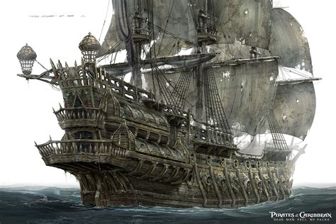 Ships of the high seas. Image - DMTNT Concept Art Flying Dutchman 2.jpg | PotC ...