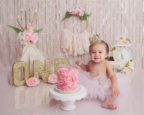 Pin By Shoaib Nisar On Baby Girl Birthday Smash Cake Photoshoot