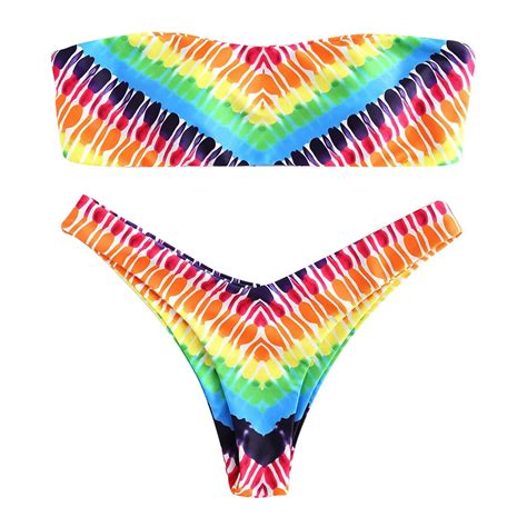 2019 Sexy Swimwear Women Digital Double Sided Printing Bikini Set