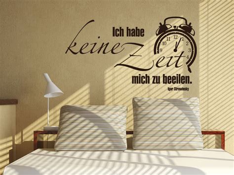 Sich (dative) für jdn/etw zeit nehmen to sich (dative) die zeit nehmen, etw zu tun to take the time to do sth. Wandtattoo Keine Zeit! - Wandspruch mit Wecker ...