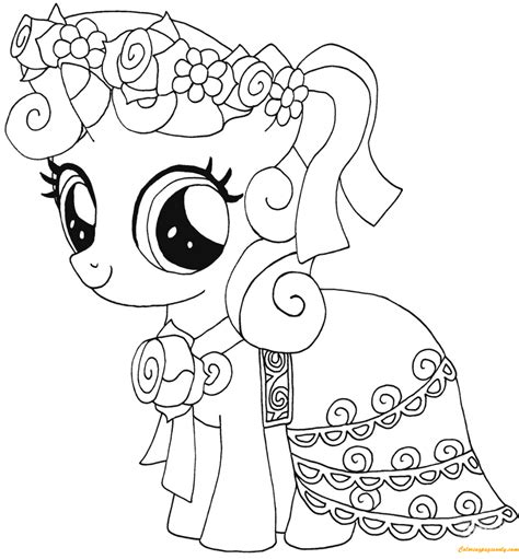 What a lovely set of coloring pictures for girls, don't you think? My Little Pony Sweetie Belle Coloring Pages - Cartoons ...