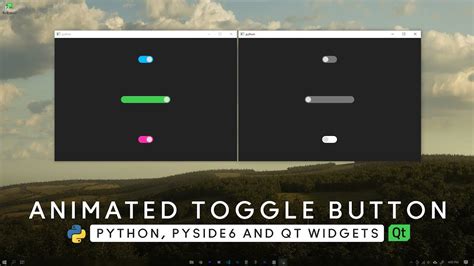 TUTORIAL Animated Toggle Button Python PySide Qt Widgets