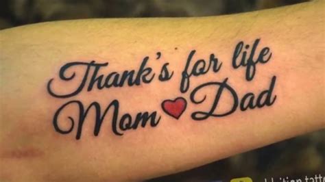 Mum And Dad Tattoos Quotes Womendigitalartillustrators