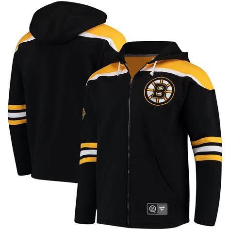 Fanatics Branded Boston Bruins Black Breakaway Full Zip Hoodie