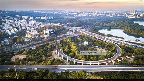 Hebbal Flyover Aerialview Bangaloreindia Aerial View Aerial