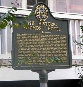 The Historic Piedmont Hotel Historical Marker