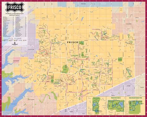 Frisco Texas Map Free Printable Maps