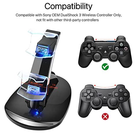 Tnp Ps3 Controller Charger Stand Works For Sony Playstation 3 Con