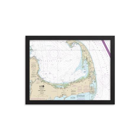 Cape Cod And Cape Cod Bay Hardwood Framed Nautical Chart · Chart Mugs