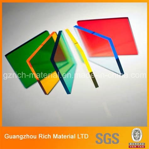 China Translucent Color Plastic Acrylic Sheet Cast Pmma Perspex Sheet