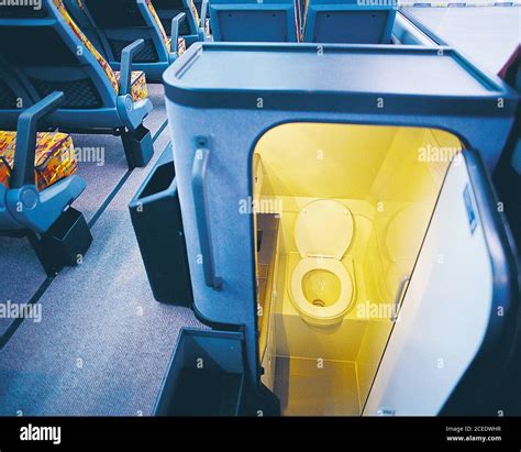 Hygienic Toilet For The Use Of Passengers On The Intercity Bus