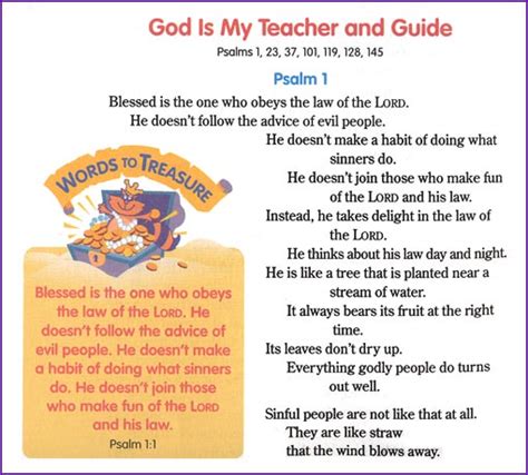 Psalm 1 Kids Korner Biblewise