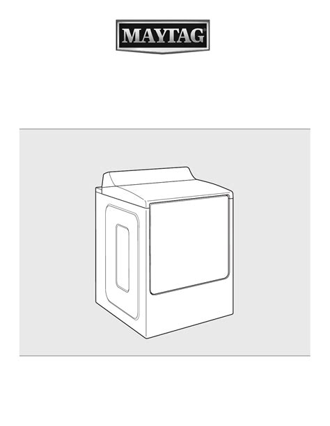 User Manual Maytag Medb Dw Electronic Dryer Manualsfile