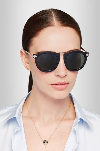 Karen Walker Harvest Superstars Round Frame Acetate Sunglasses Net A Portercom