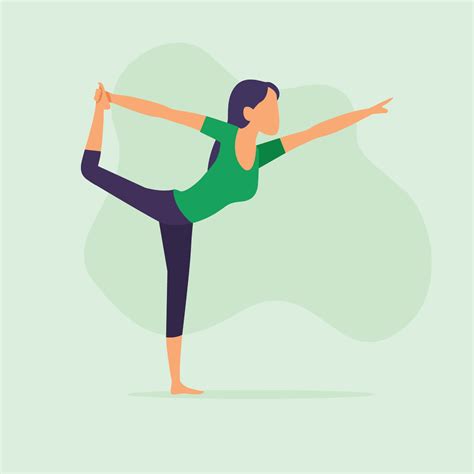 Vector Yoga Poses Photos Cantik