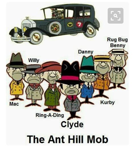 The Ant Hill Mob From Wacky Races 1968 1969 The Show Was Inspired