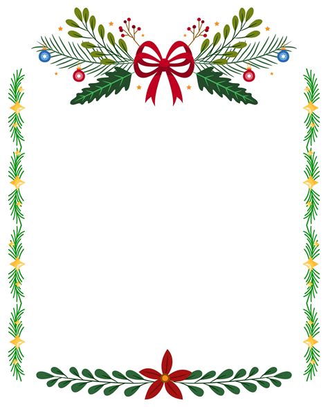 15 Best Free Printable Christmas Borders Holly Pdf For Free At Printablee