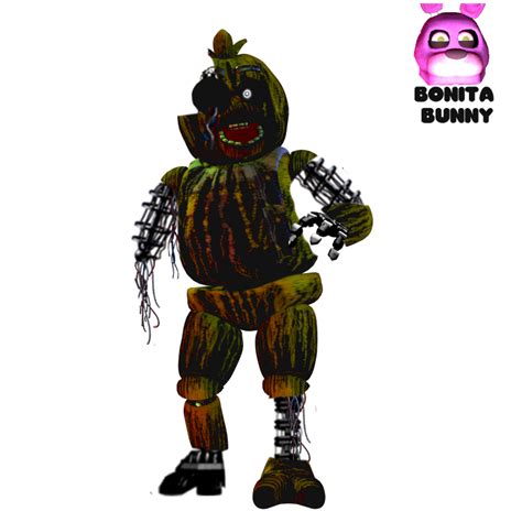 Withered Phantom Chica By De Activating On Deviantart