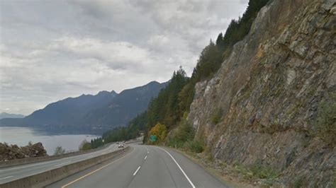 Rock Slide Damages Cars On Sea To Sky Highway 99 Cbc News