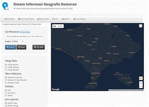 Sistem Informasi Geografis Lokasi Restoran Berbasis Web SOURCE CODE