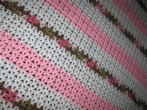 Sale 33 X 37 Crocheted Pink Pink Camo And White Baby Afghan Etsy In