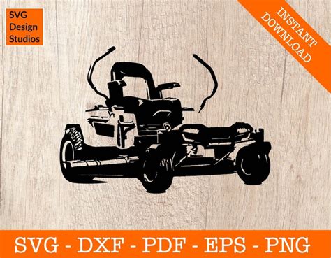 Buy Zero Turn Lawnmower Svg Riding Lawn Mower Svg Silhouette SVG Online