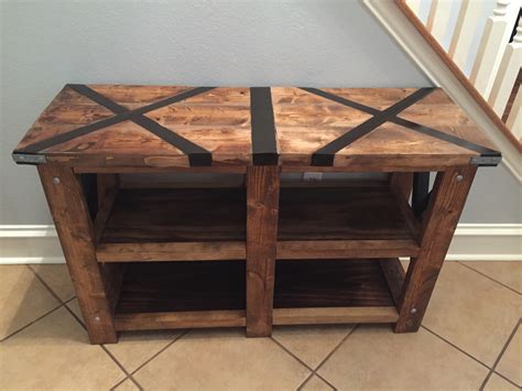 Ana White Rustic X Console Table With X Top Diy Projects
