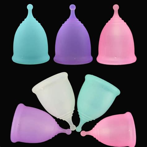 1PCS Soft Silicone Menstrual Cup Medical Grade Moon Lady Period Hygiene