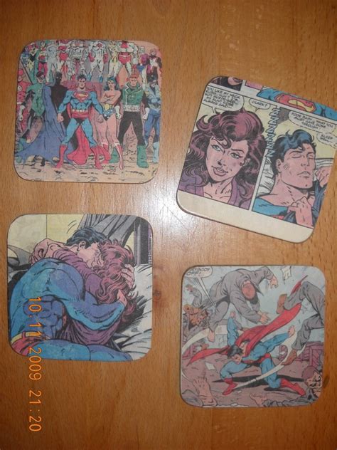 Comic Book Coasters · How To Make A Coaster · Papercraft And Decoupage