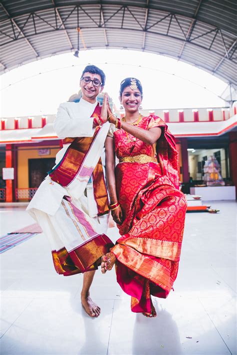 Joy Photozaapki Tamil Couple Wedding Portrait Wedding Outfit